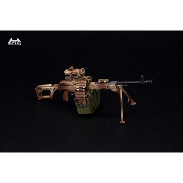 WM-05B 汎用機関銃セット デザートカモフラージュ 1/12 アクションフィギュア用完成品オプションパーツ