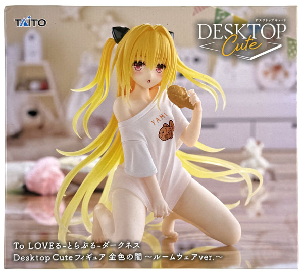 【中古】(本体A/箱B)To LOVEる-とらぶる-ダークネス Desktop Cute フィギュア 金色の闇～ルームウェアver.～ (プライズ)[フリュー]《発売済・在庫品》