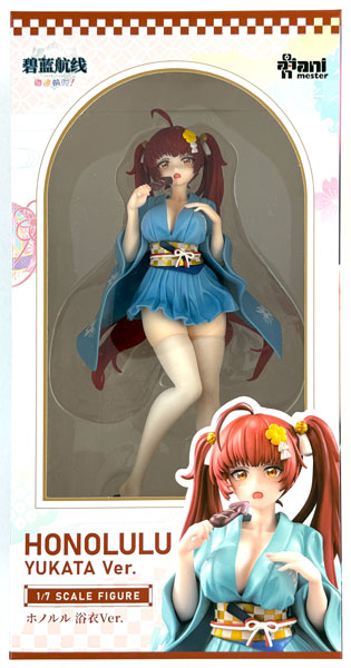 【中古】(本体A/箱B)TVアニメ「アズールレーン びそくぜんしんっ！」 ホノルル 浴衣Ver. 1/7 完成品フィギュア[大漫匠アニメスター]《発売済・在庫品》