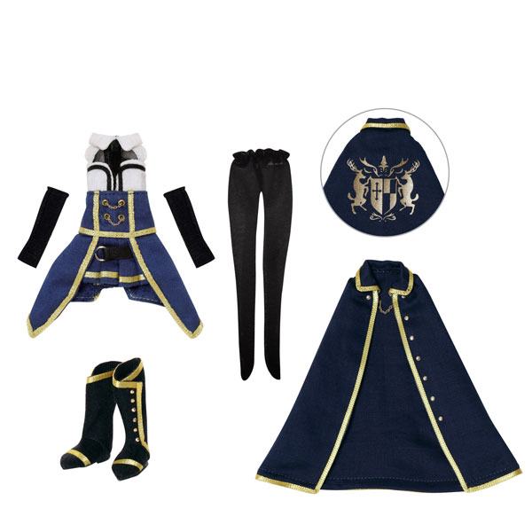 1/12 アサルトリリィ「御台場女学校/菱田治」衣装set 紺×青 (ドール用