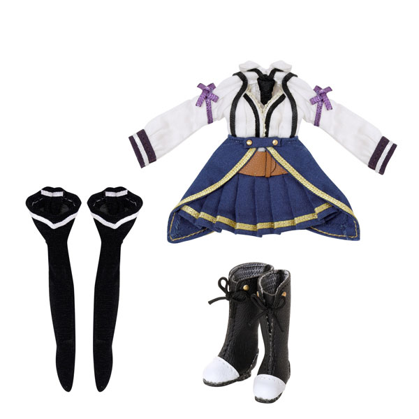 1/12 アサルトリリィ「御台場女学校/鈴木因」衣装set 白×青 (ドール用)[アゾン]《発売済・在庫品》