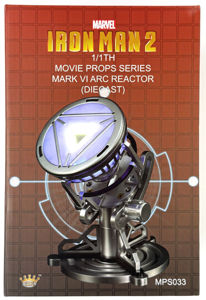 【中古】(本体A/箱B)1/1 ムービープロップス シリーズ アイアンマン2 アイアンマン・マーク6 アークリアクター[キングアーツ]《発売済・在庫品》