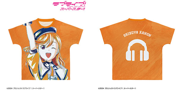 ラブライブ！スーパースター！！ 澁谷かのん スーパースター！！ Ani-Art フルグラフィックTシャツ ユニセックス S[アルマビアンカ]《在庫切れ》