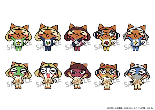 モンスターハンター×ケロロ軍曹 にょきんと マスコットフィギュア 10個