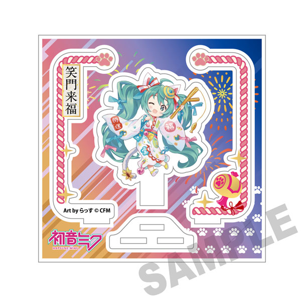 「初音ミク×招き猫」 アクリルスタンド 初音ミク白猫 Art by らっす[KADOKAWA]《１２月予約》