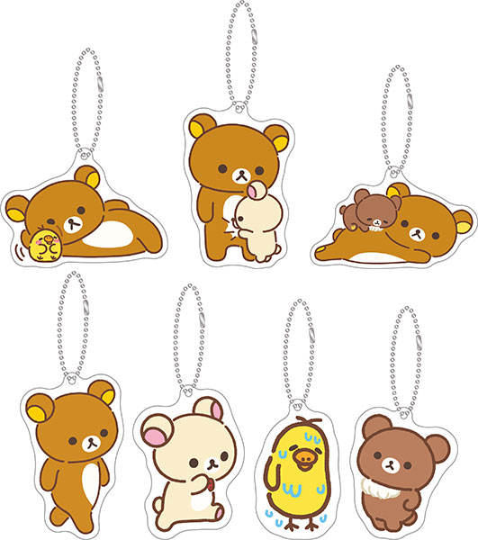 AB34901 リラックマ stay with me アクリルキーホルダーコレクション 16個入りアソートBOX[サンエックス]《発売済・在庫品》