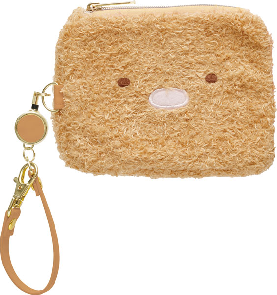 PB72603 すみっコぐらし ぬいぐるみリール付パスケース とんかつ