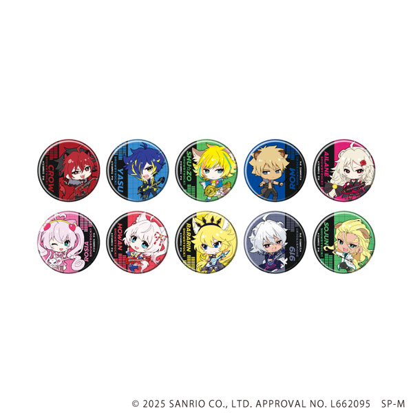 缶バッジ「SHOW BY ROCK！！」50/対バンver. ミニキャライラスト 10個