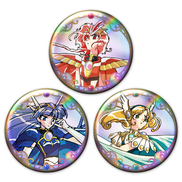 魔法騎士レイアース ホログラム缶バッジ3個セット 光＆海＆風 vol.1