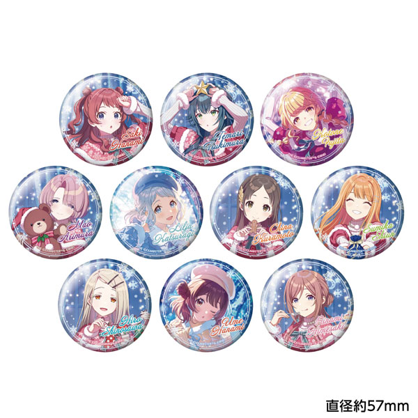 学園アイドルマスター トレーディングホログラム缶バッジ ’24クリスマスver. 10個入りBOX[キャラバン]《１２月予約》