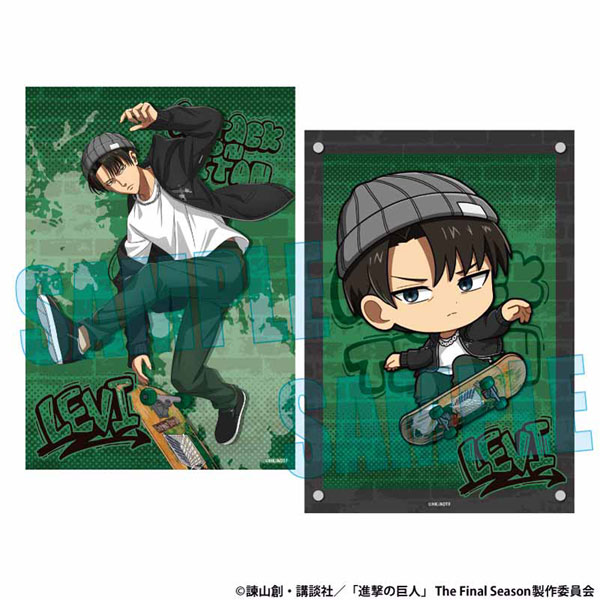 らくピタポスター 進撃の巨人 リヴァイ スケーターver.[ベルハウス
