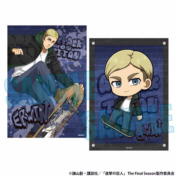 らくピタポスター 進撃の巨人 エルヴィン・スミス スケーターver.[ベル