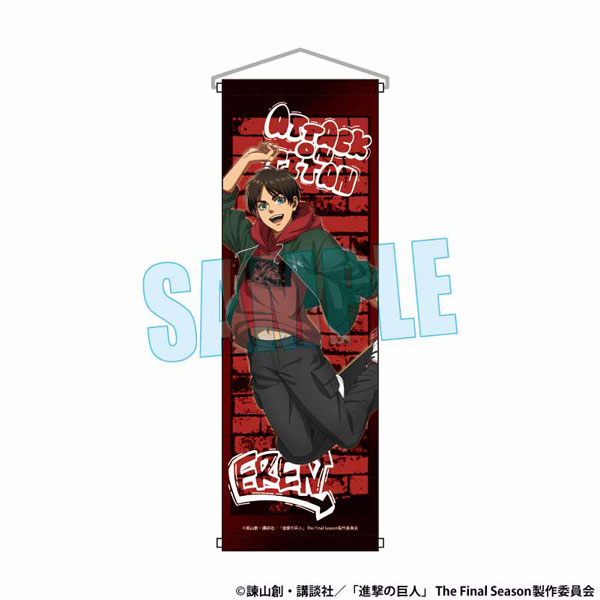 スリムタペストリー 進撃の巨人 エレン・イェーガー スケーターver.[ベルハウス]《発売済・在庫品》