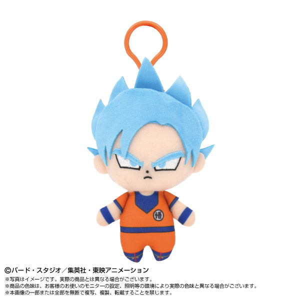 プラフックつきChibiぬいマスコット ドラゴンボールシリーズ 超サイヤ人ゴッド超サイヤ人孫悟空
