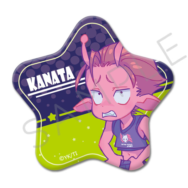 アニメ『銀河特急 ミルキー☆サブウェイ』星型缶バッジ D(カナタ