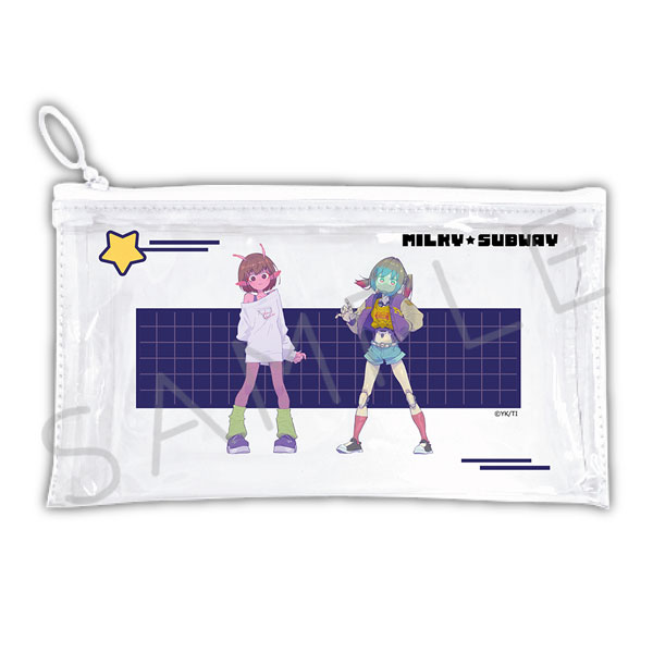 アニメ『銀河特急 ミルキー☆サブウェイ』フラットクリアポーチ A(チハル・マキナ)[シンクイノベーション]《発売済・在庫品》