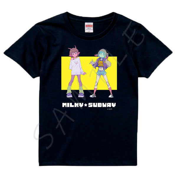 ミルキーサブウェイ マキナ Tシャツ XL アニメ『銀河特急 ミルキー☆サブウェイ』Tシャツ A(チハル・マキナ