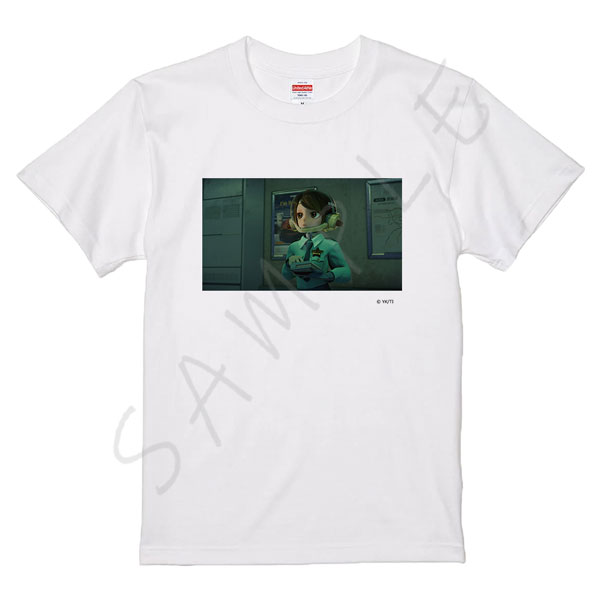 ミルキーサブゥエイ マキナ 半袖Tシャツ Lサイズ 缶バッジ付き アニメ