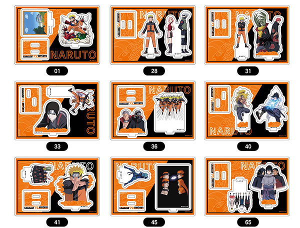 NARUTO-ナルト- 疾風伝 アクリルスタンドコレクション -NARUTO 72 series- 9個入りBOX
