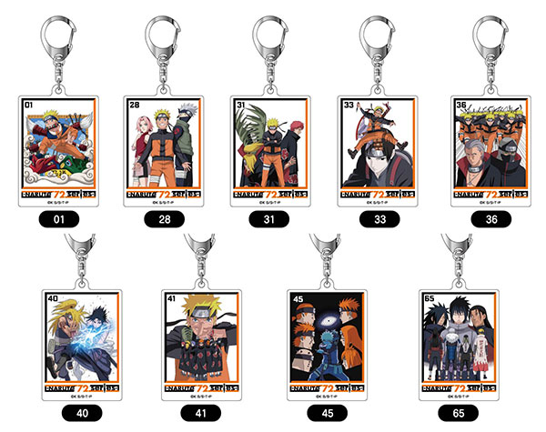 NARUTO-ナルト- 疾風伝 アクリルキーホルダー -NARUTO 72 series- 9個入りBOX