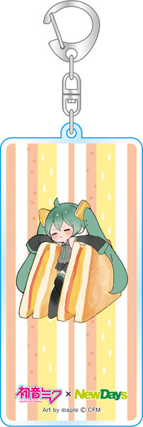 初音ミク×NewDays アクリルキーホルダー maple サンド[Presence]《発売済・在庫品》
