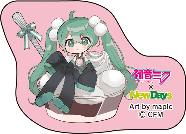 初音ミク×NewDays ダイカットステッカー maple しらたま[Presence]《発売済・在庫品》
