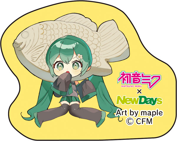 初音ミク×NewDays ダイカットステッカー maple たいやき[Presence]《発売済・在庫品》
