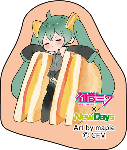 初音ミク×NewDays ダイカットステッカー maple サンド[Presence]《発売済・在庫品》