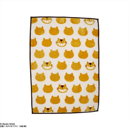 となりのトトロ ハーフ毛布「ネコバスシルエット」[丸眞]《発売済・在庫品》