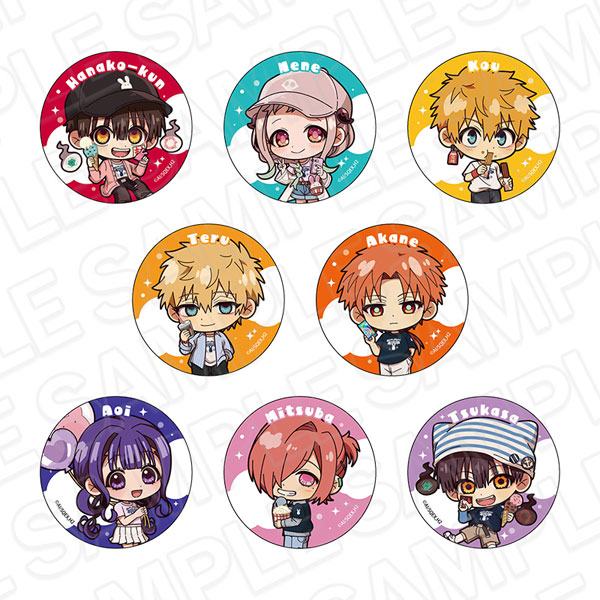 TVアニメ「地縛少年花子くん2」 カンバッジ(ブラインド) 遊園地ミニキャラ ver. 8個入りセット[コンテンツシード]《発売済・在庫品》