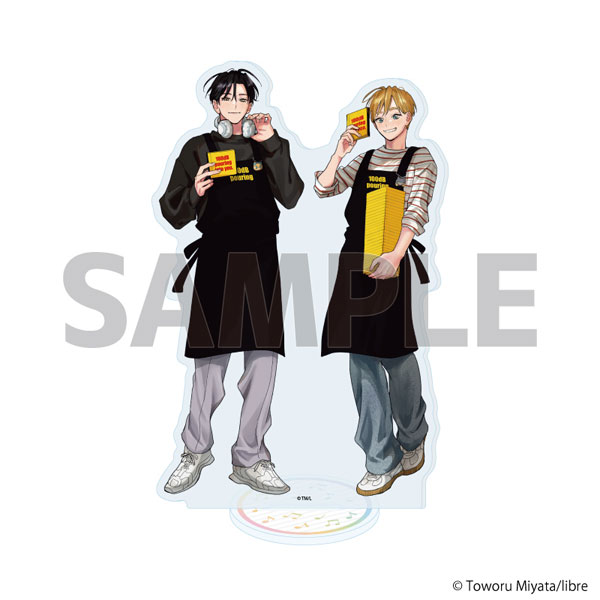 アクリルスタンド「君に注ぐ100dB」01/唄川孝宏＆花巻奏多A(描き下ろしイラスト)[A3]《１２月予約》