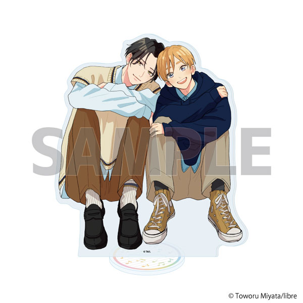 アクリルスタンド「君に注ぐ100dB」03/唄川孝宏＆花巻奏多C(公式イラスト)[A3]《１２月予約》