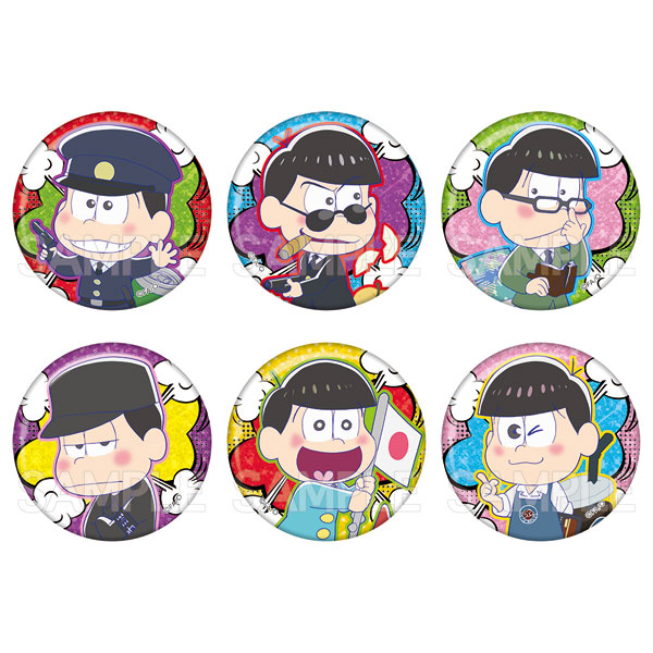 おそ松さん キラキラ缶バッジ はたらく6つ子 6個入りBOX[ツインクル