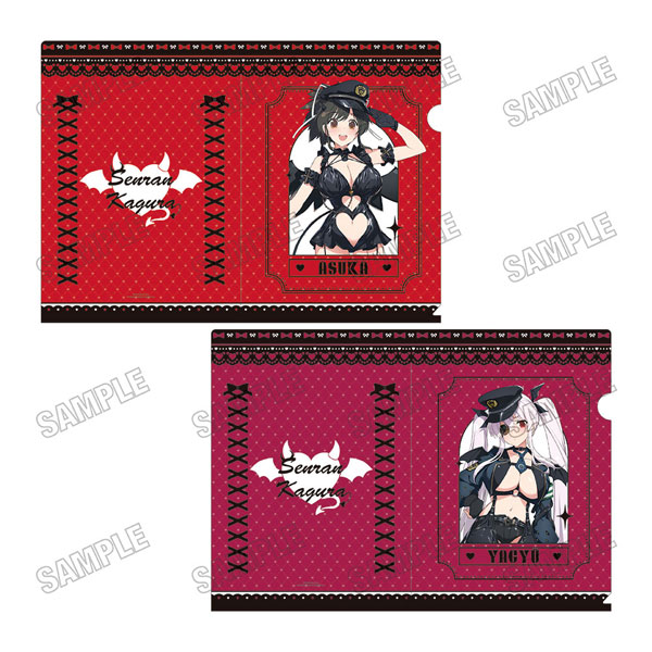 閃乱カグラ』 描き下ろしクリアファイルセット デビルポリスver. A