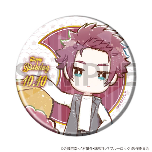 ホログラム缶バッジ(57mm)「TVアニメ『ブルーロック』」19/誕生日ver. 糸師冴(グラフアートイラスト)[A3]《１２月予約》