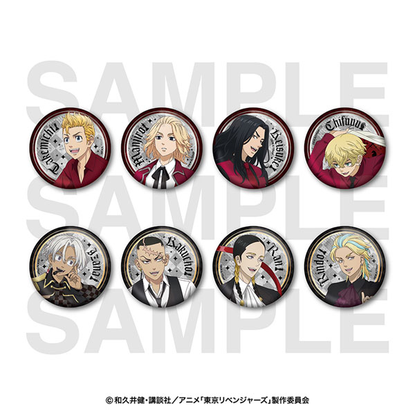 東京リベンジャーズ　東リべ展　マットメタリック缶バッジ　灰谷蘭 12点 東京リベンジャーズ マイキーマート マットメタリック缶バッジ