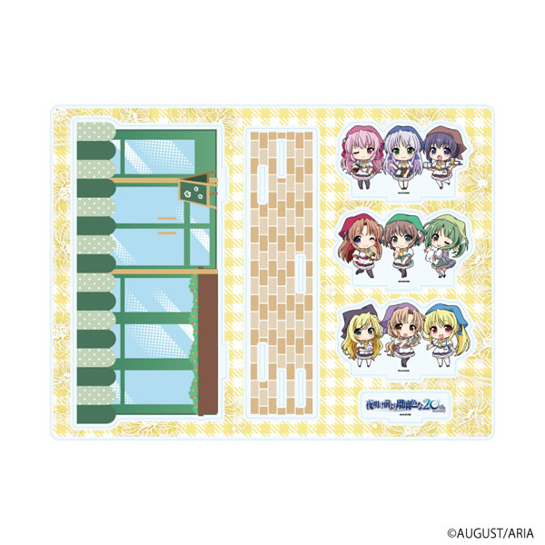 アクリルジオラマ「夜明け前より瑠璃色な」01/集合デザイン カフェver.(ミニキャライラスト)[A3]《１２月予約》