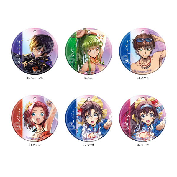 コードギアス 反逆のルルーシュ ロストストーリーズ クリアソフトキーホルダー 01 6個入りBOX（再販）[CS.FRONT]《在庫切れ》