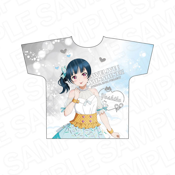 C97限定　ラブライブ！サンシャイン！！のフルグラフィックTシャツ　津島善子 ラブライブ！サンシャイン！！ フルグラフィックTシャツ 津島善子 Cafe
