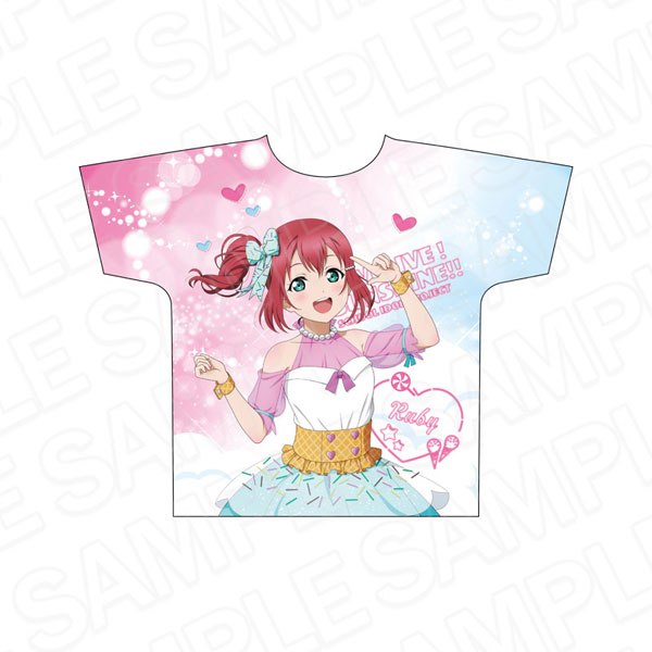 ラブライブ！サンシャイン！！ フルグラフィックTシャツ 黒澤