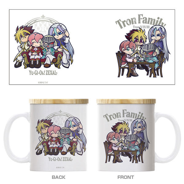 遊☆戯☆王ZEXAL トロン一家 フタ付きフルカラーマグカップ 歓談