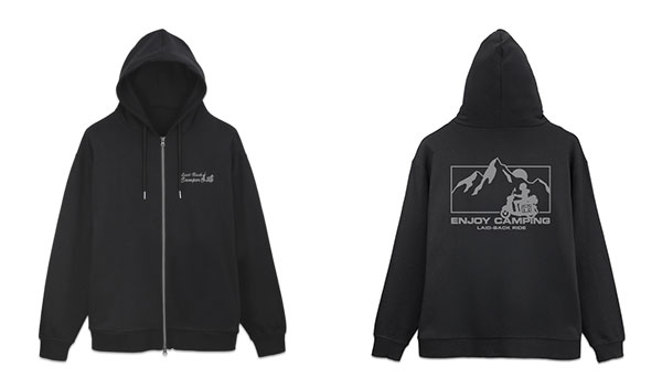 ゆるキャン△ SEASON3』 シルエットバイク志摩リン ジップパーカー