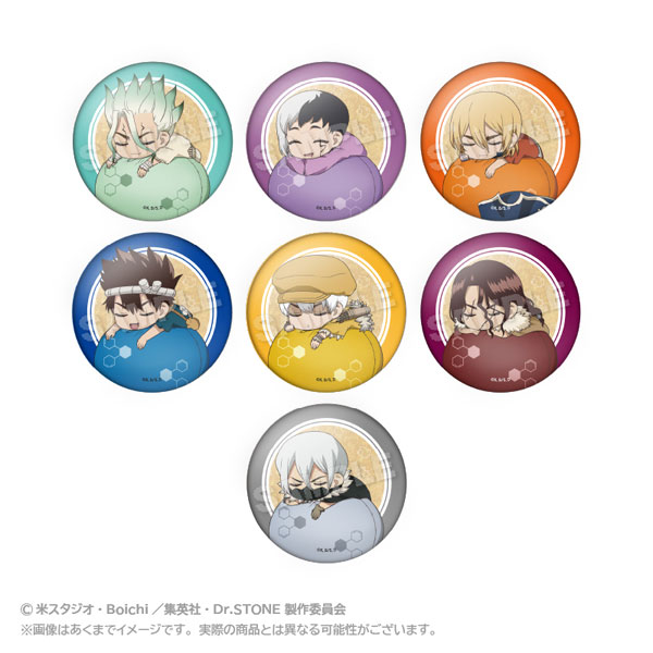 Dr.STONE トレーディングふわみん缶バッジ 7個入りBOX[ステラノーツ]《発売済・在庫品》