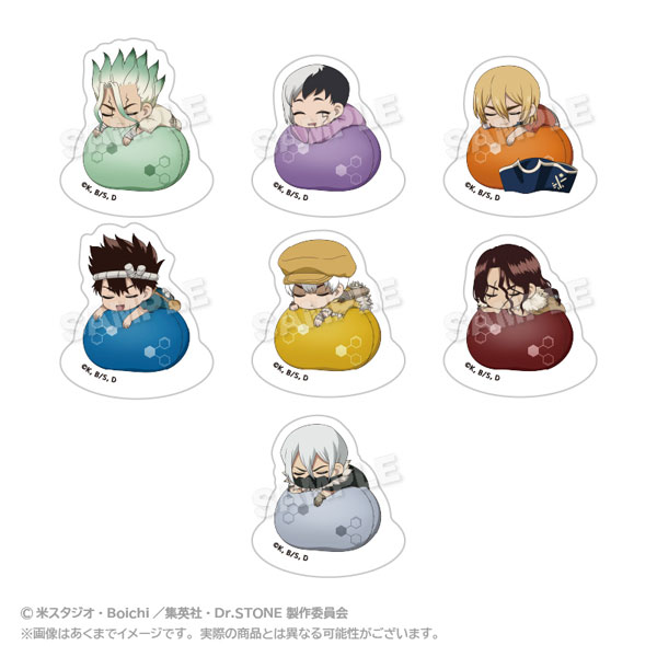 Dr.STONE トレーディングゆらゆらふわみんアクリルマスコット 7個入りBOX[ステラノーツ]《在庫切れ》
