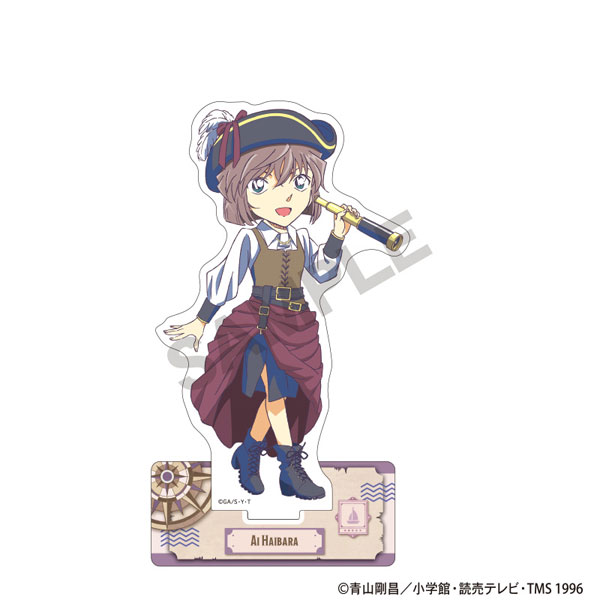 灰原哀 クラパレット 船乗り アクキー＆チケット風カード 4点セット 名探偵コナン アクリルスタンド 灰原哀 船乗り クラパレット