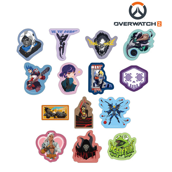 オーバーウォッチ 2 トレーディングダイカットステッカー ver.B 14個