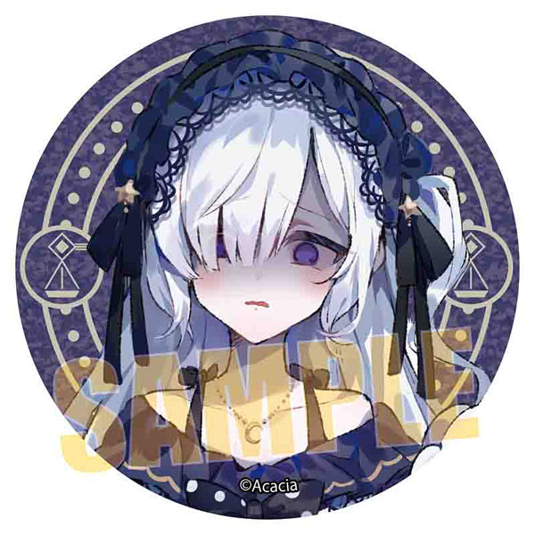 魔法少女ノ魔女裁判 グリッター缶バッジ 夏目アンアン（再販）[ベル