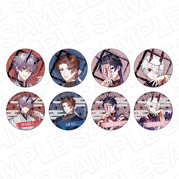 千銃士：Rhodoknight ホログラムカンバッジ(ランダム) 鬼銃士 ver. 8個入りセット