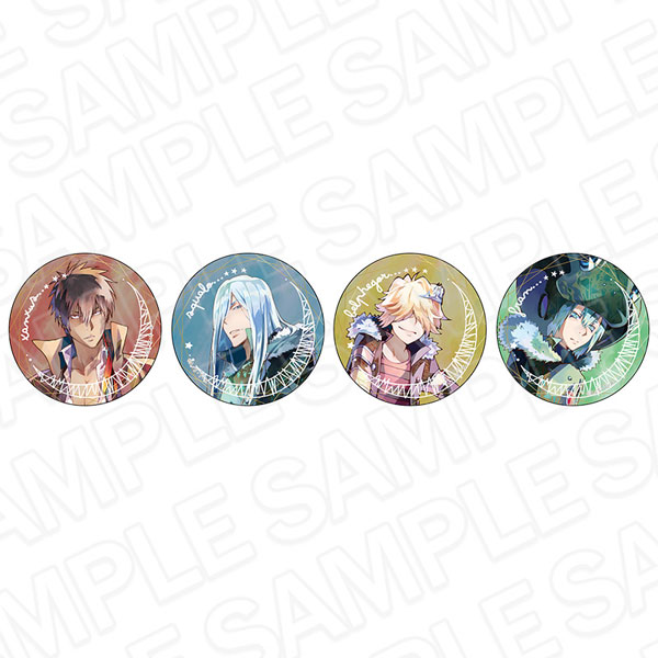 家庭教師ヒットマンREBORN! オーロラカンバッジ(ランダム) PALE TONE series B night ver. 4個入りセット