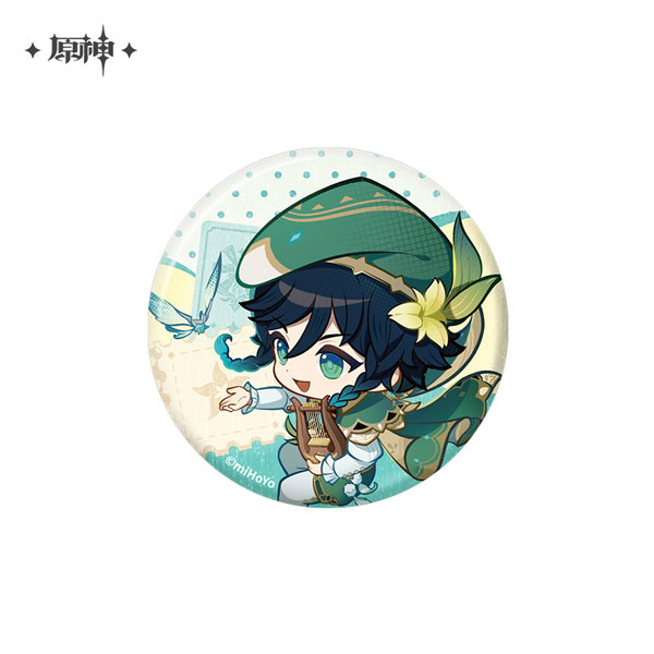 原神 テイワット展シリーズ デフォルメ缶バッジ ウェンティ